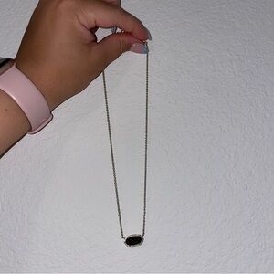 Kendra Scott Elisa Gold Pendant Necklace in Purple Drusy